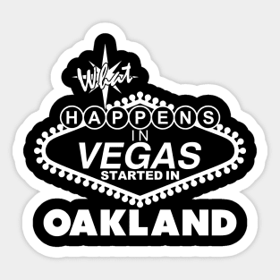 Big Raider Trucker What Happens in Vegas Sticker